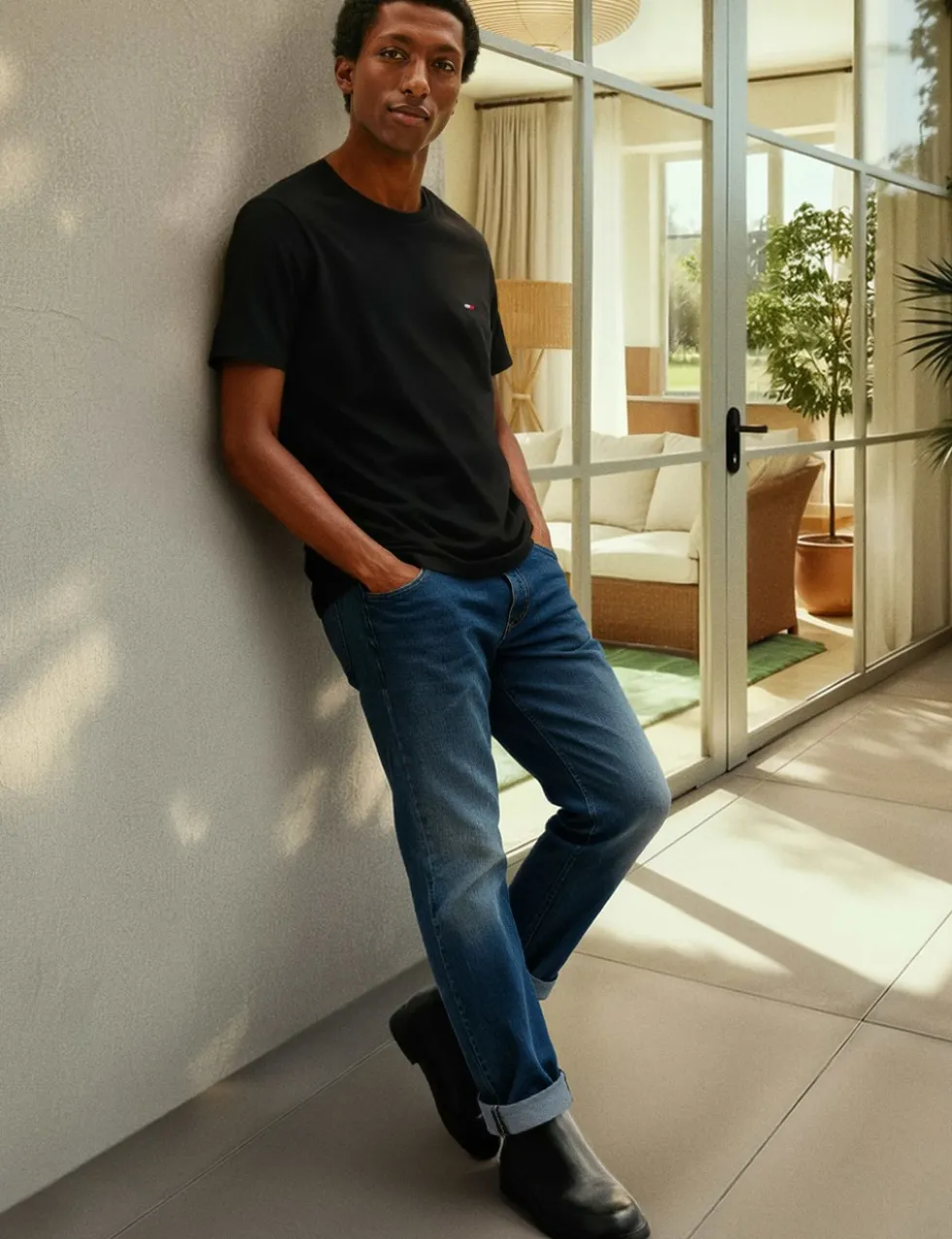 Pure Cotton Crew Neck T-Shirt