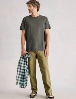 Pure Cotton Crew Neck T-Shirt