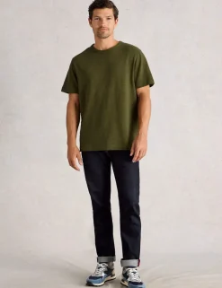 Pure Cotton Crew Neck T-Shirt