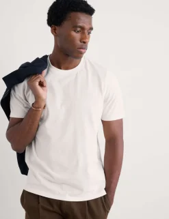 Pure Cotton Crew Neck T-Shirt