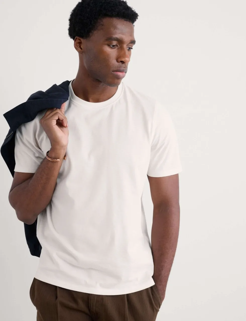 Pure Cotton Crew Neck T-Shirt