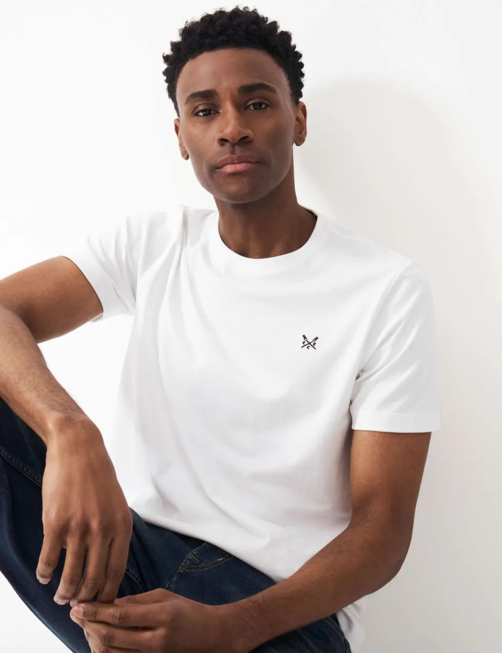 Pure Cotton Crew Neck T-Shirt