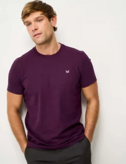 Pure Cotton Crew Neck T-Shirt