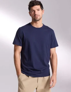Pure Cotton Crew Neck T-Shirt