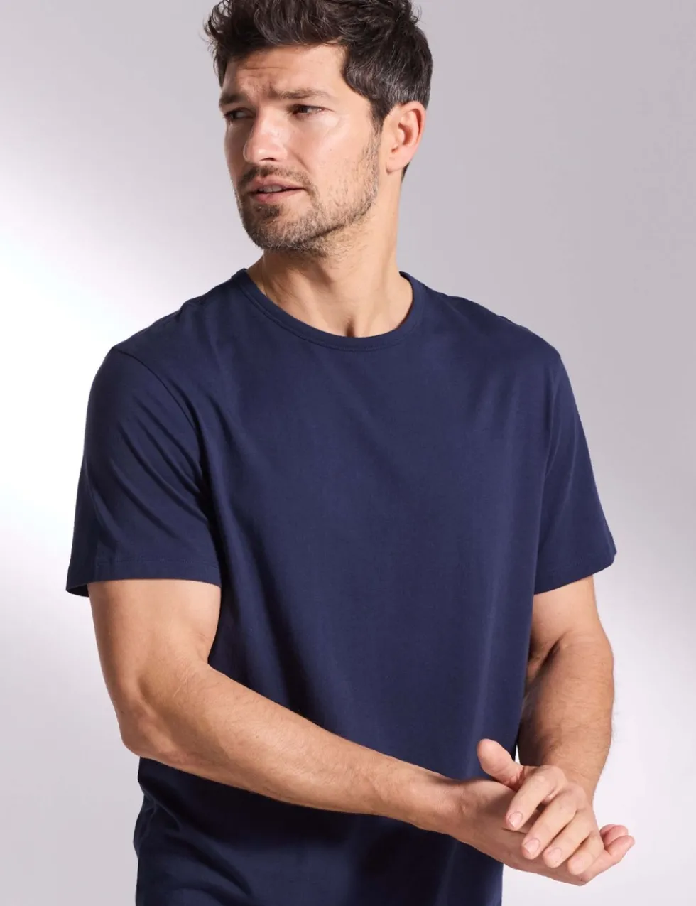 Pure Cotton Crew Neck T-Shirt