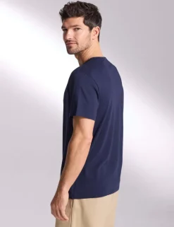 Pure Cotton Crew Neck T-Shirt