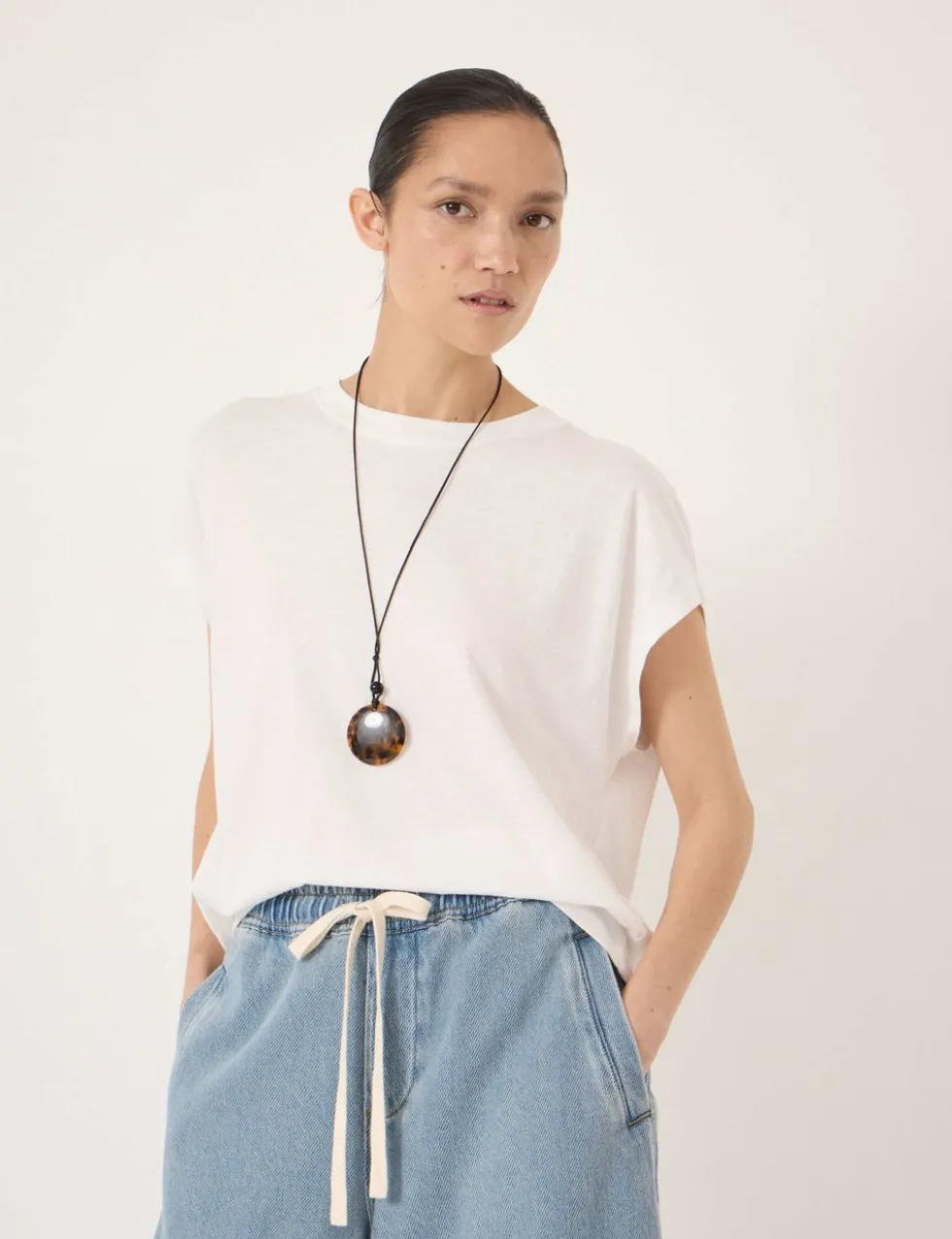 Pure Cotton Crew Neck T-Shirt