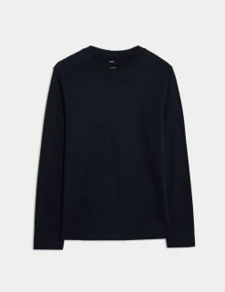 Pure Cotton Crew Neck T-Shirt
