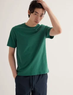 Pure Cotton Crew Neck T-Shirt