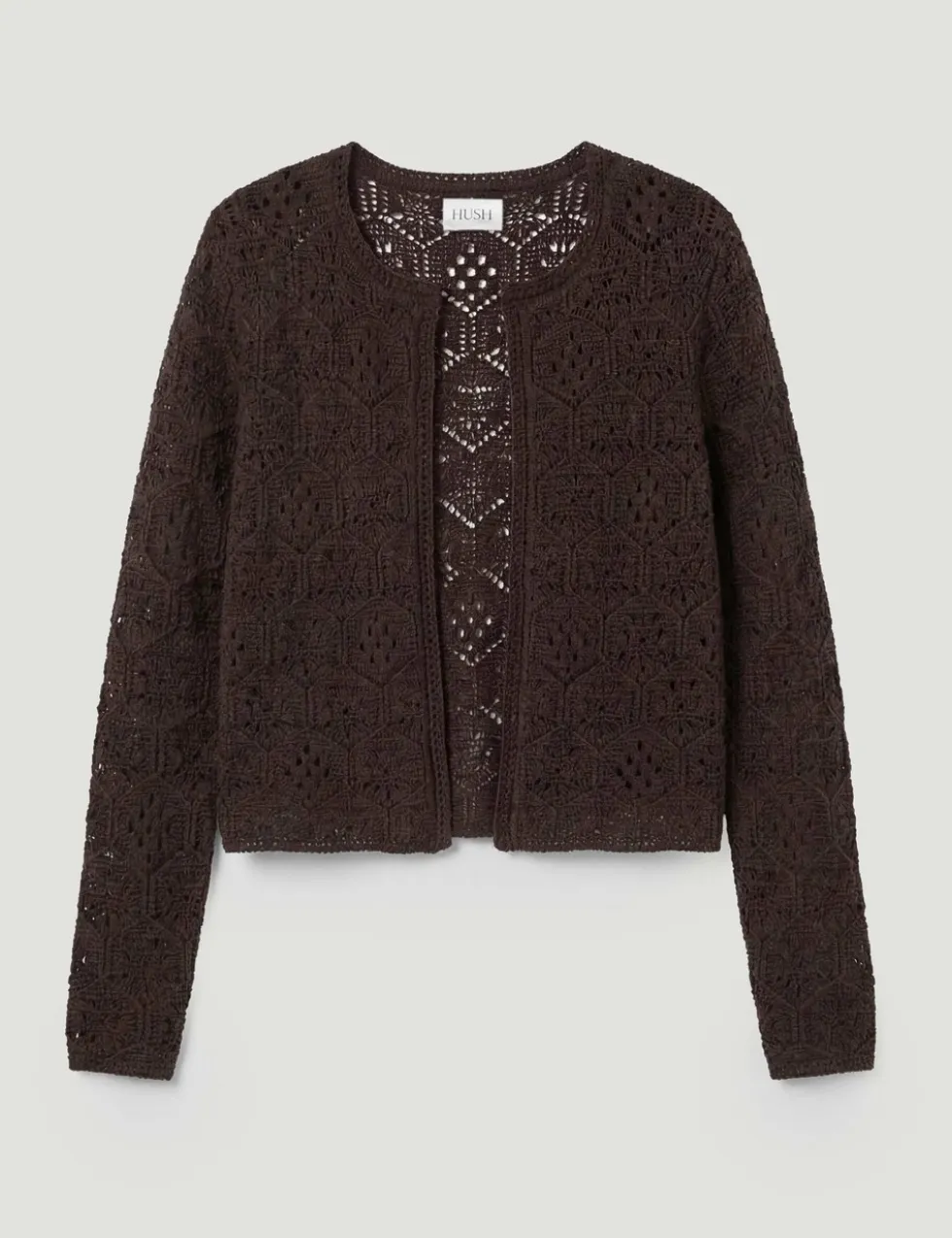 Pure Cotton Crochet Edge to Edge Cardigan