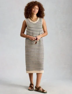 Pure Cotton Crochet Style Midi Beach Dress