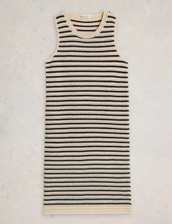 Pure Cotton Crochet Style Midi Beach Dress