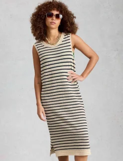 Pure Cotton Crochet Style Midi Beach Dress
