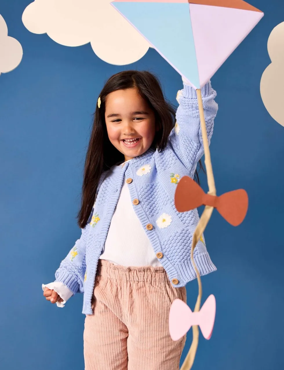 Pure Cotton Daisy Cardigan (6 Mths-9 Yrs)