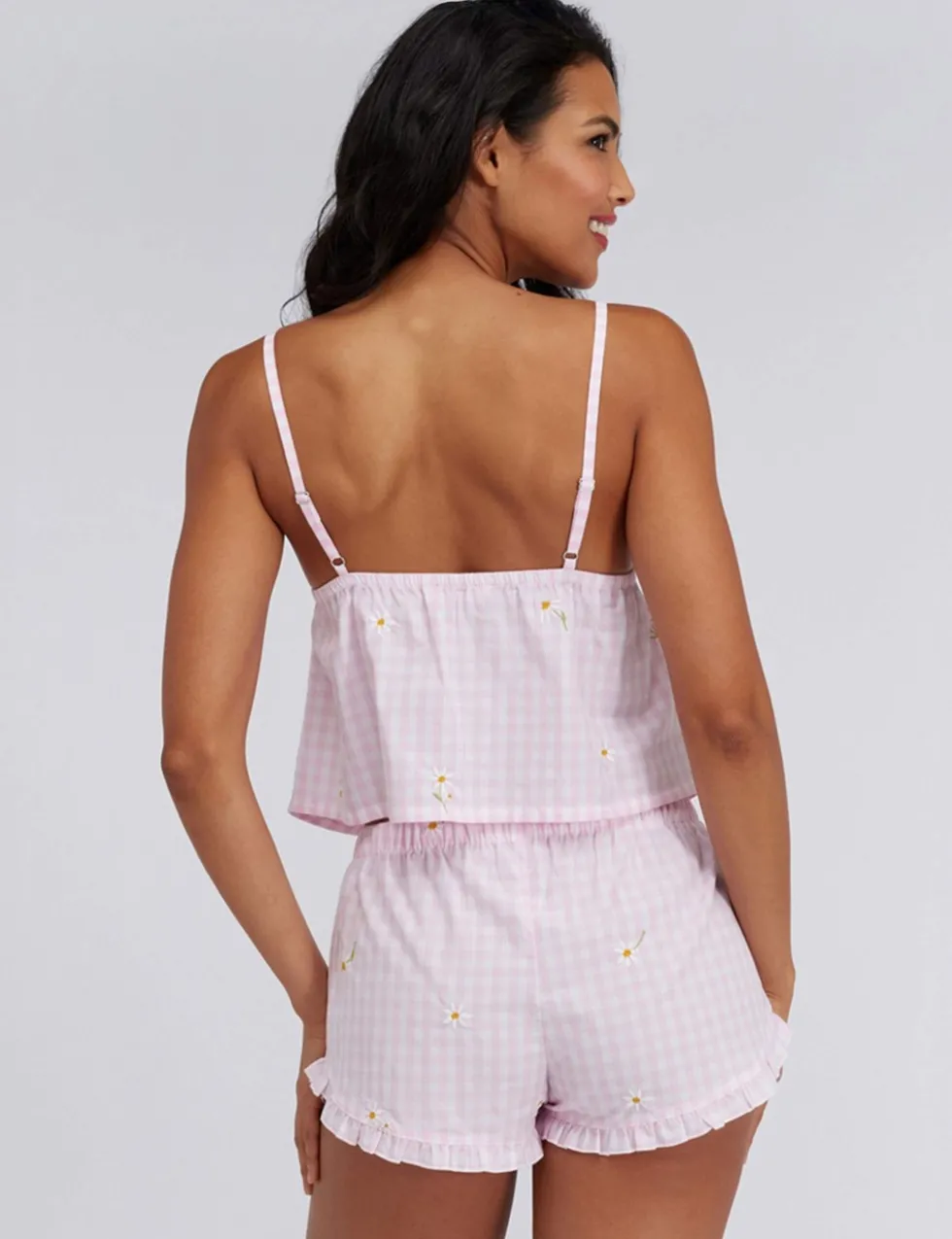 Pure Cotton Daisy Gingham Pyjamas in a Bag