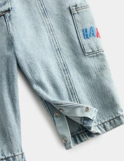 Pure Cotton Denim Boilersuit (0-3 Yrs)