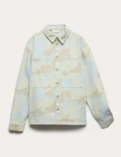 Pure Cotton Denim Camouflage Shirt (6-16 Yrs)