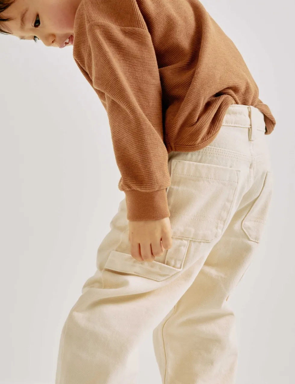 Pure Cotton Denim Carpenter Jeans (2-8 Yrs)