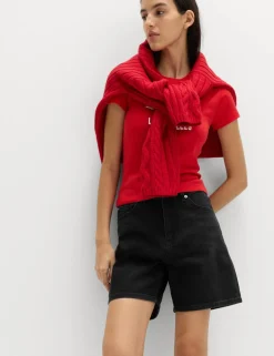 Pure Cotton Denim Classic Shorts