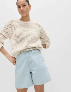 Pure Cotton Denim Classic Shorts
