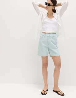 Pure Cotton Denim Classic Shorts