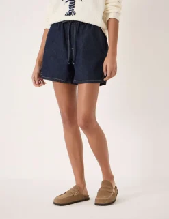 Pure Cotton Denim High Waisted Shorts