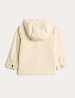 Pure Cotton Denim Hooded Shirt (2-8 Yrs)