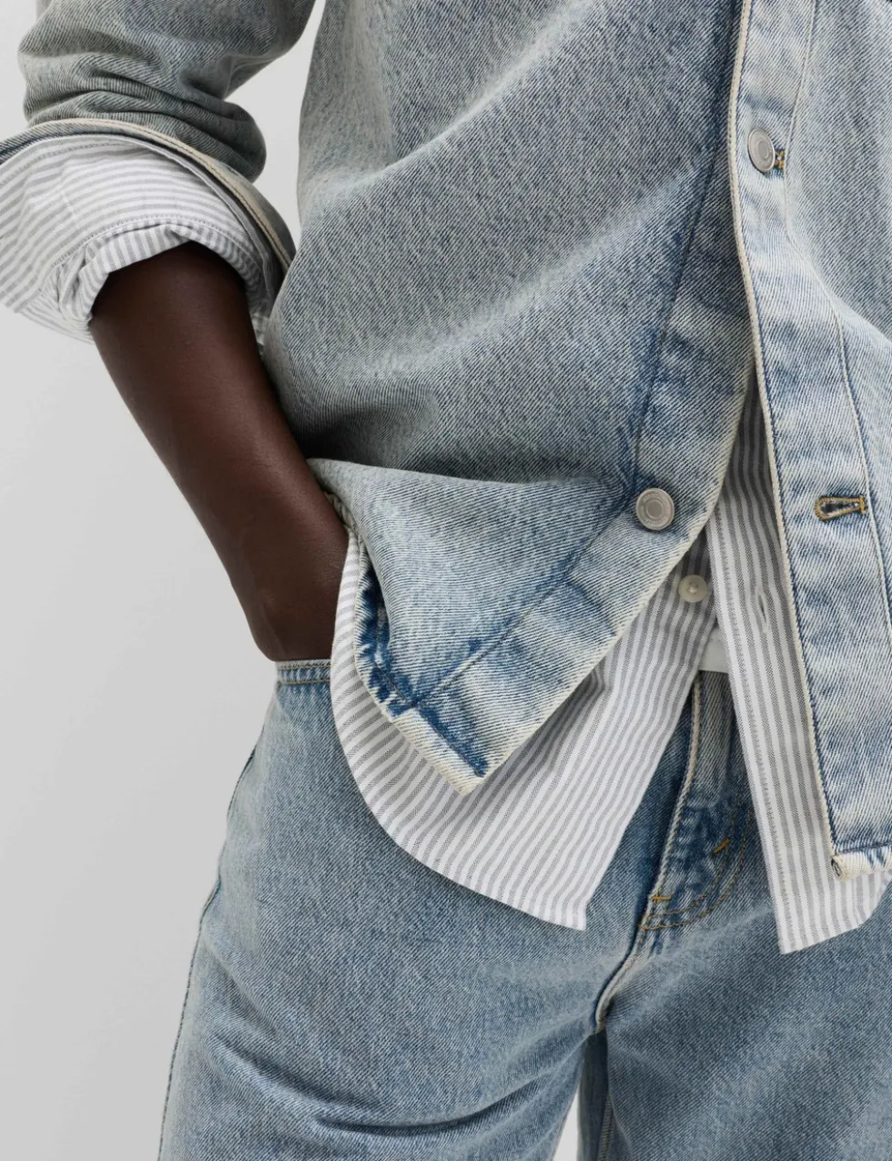 Pure Cotton Denim Overshirt