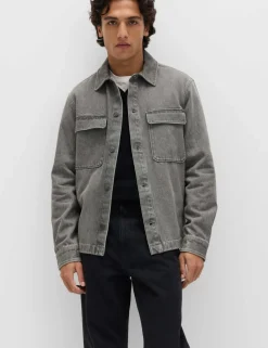 Pure Cotton Denim Overshirt