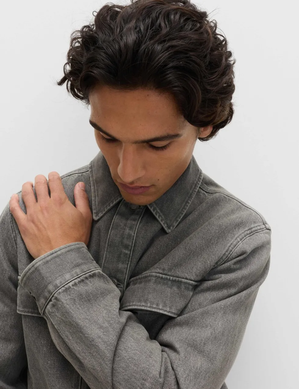 Pure Cotton Denim Overshirt
