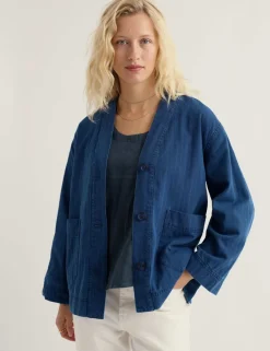 Pure Cotton Denim Relaxed Jacket