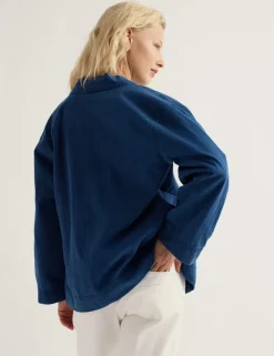 Pure Cotton Denim Relaxed Jacket