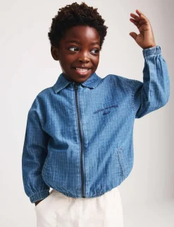 Pure Cotton Denim Ripstop Jacket (2-8 Yrs)