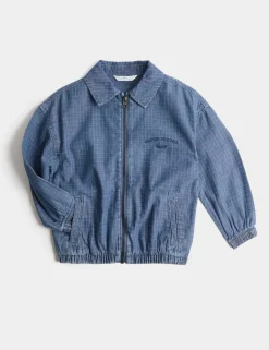 Pure Cotton Denim Ripstop Jacket (2-8 Yrs)