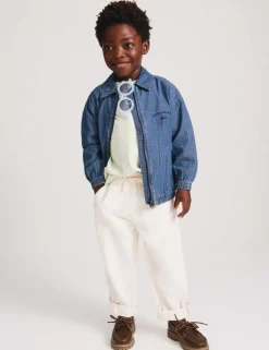 Pure Cotton Denim Ripstop Jacket (2-8 Yrs)