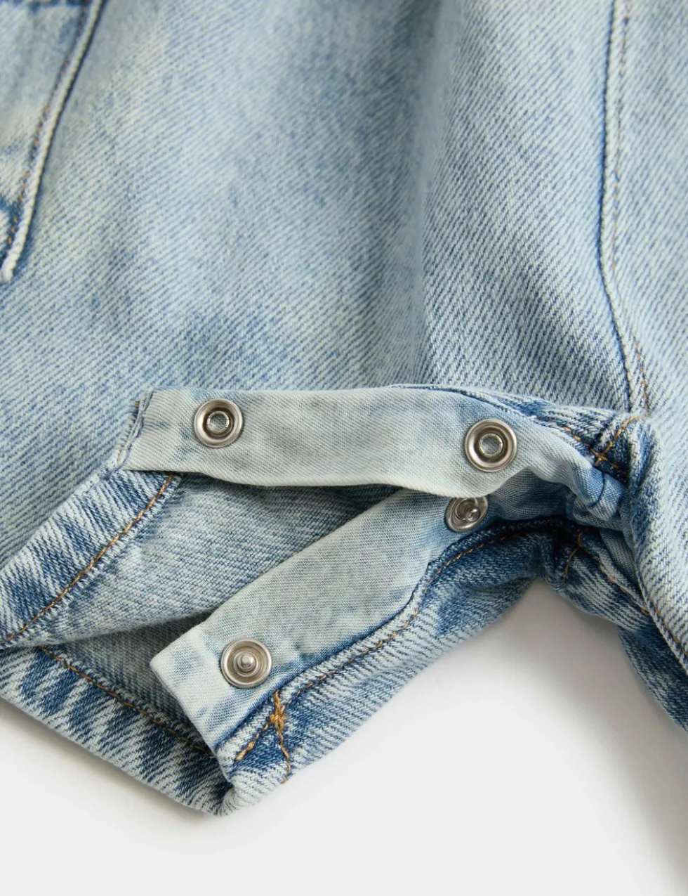Pure Cotton Denim Romper (0-3 Yrs)