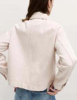 Pure Cotton Denim Shacket