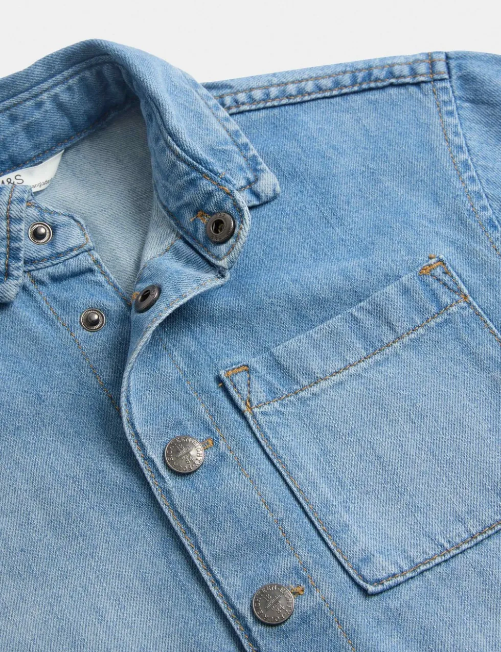 Pure Cotton Denim Shirt (2-8 Yrs)