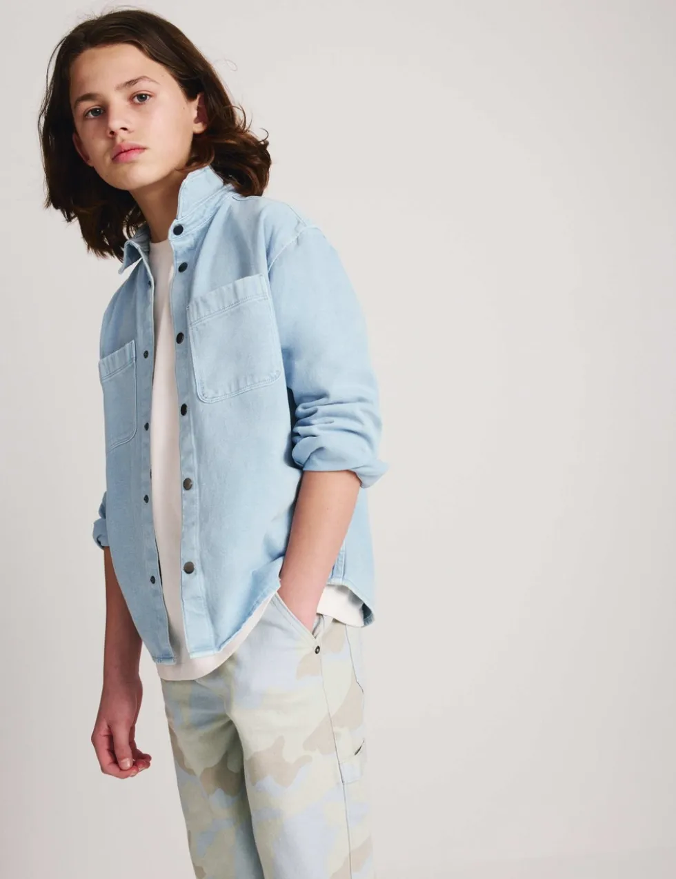 Pure Cotton Denim Shirt (6-16 Yrs)