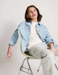 Pure Cotton Denim Shirt (6-16 Yrs)