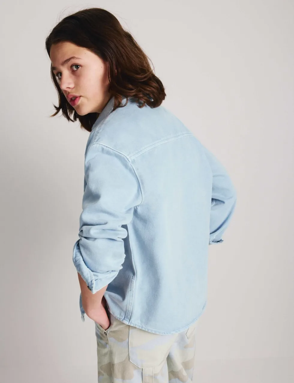 Pure Cotton Denim Shirt (6-16 Yrs)
