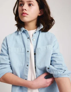 Pure Cotton Denim Shirt (6-16 Yrs)