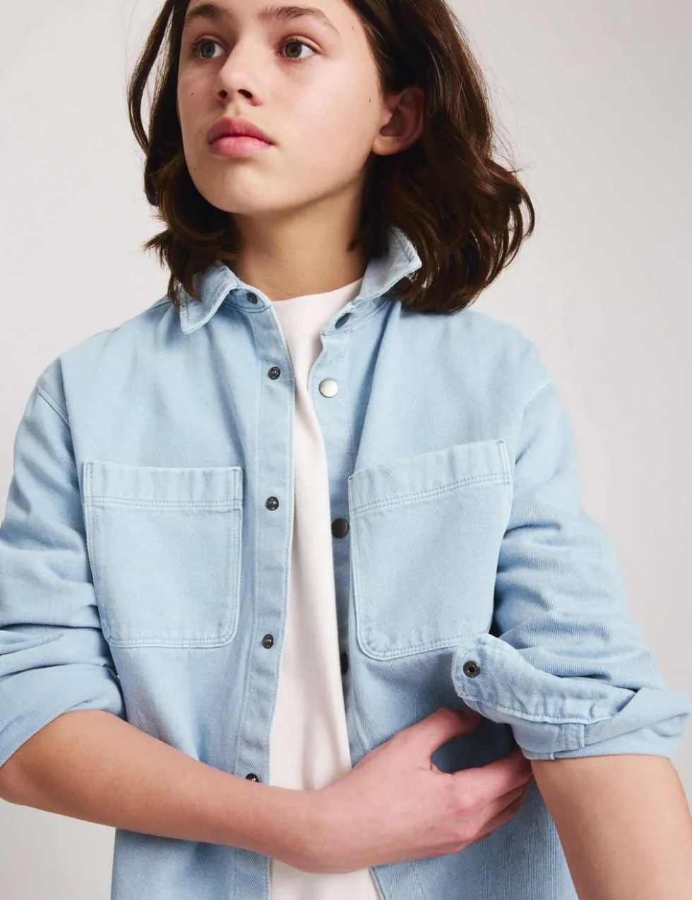 Pure Cotton Denim Shirt (6-16 Yrs)