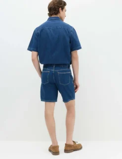 Pure Cotton Denim Short Sleeve Shirt