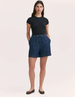 Pure Cotton Denim Shorts