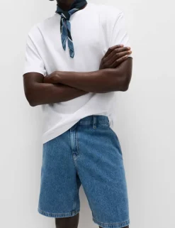 Pure Cotton Denim Shorts