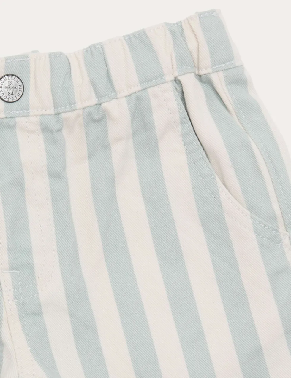 Pure Cotton Denim Striped Shorts (2-8 Yrs)