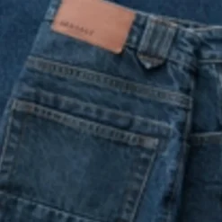 Pure Cotton Denim Tapered Fit Jeans