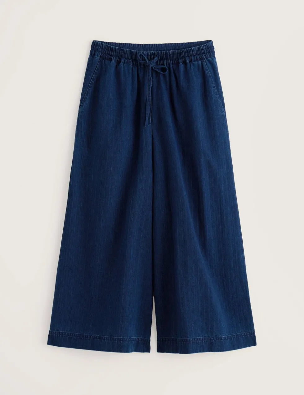 Pure Cotton Denim Wide Leg Culottes