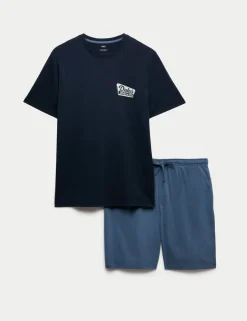 Pure Cotton Diner Graphic Pyjama Set